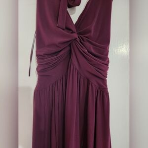 Elegant Burgundy Dress